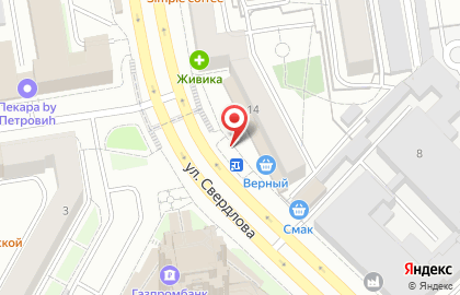 Магазин Анютины глазки в Железнодорожном районе на карте