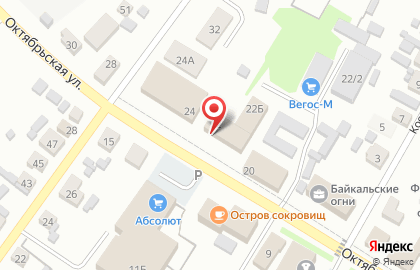 Студия красоты на Октябрьской улице на карте
