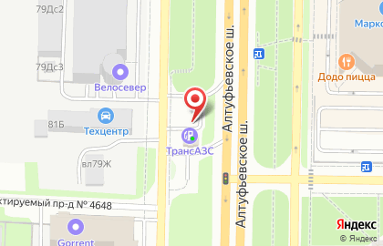 ЗАО ТрансАЗС на Алтуфьевском шоссе на карте
