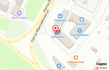 Торговая компания Сплав на Ханты-Мансийской улице на карте