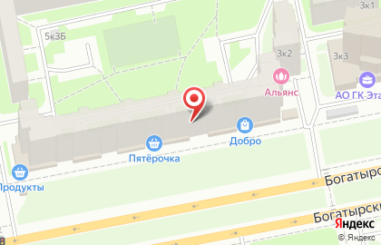 Аптека ЛенОблФарм на Богатырском проспекте на карте