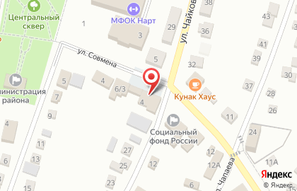 Продуктовый магазин Центральный в Майкопе на карте