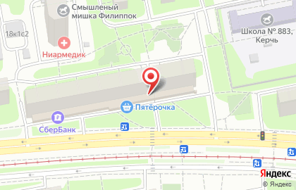 Магазин фастфудной продукции на улице Героев Панфиловцев на карте