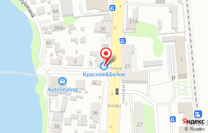 Магазин Красное & Белое в Пензе на карте