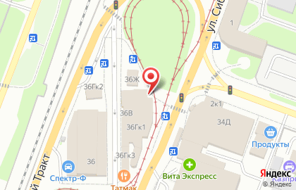 Ремонтная мастерская на улице Сибирский Тракт на карте