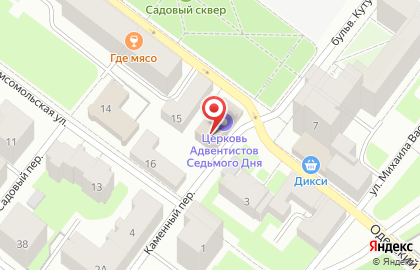 Церковь Христиан Адвентистов Седьмого Дня на карте