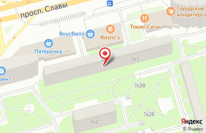 Сервисный центр Гост Мастер Сервис на метро Проспект Славы на карте