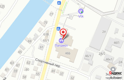 Бойцовский клуб Патриот на улице Пушкина на карте