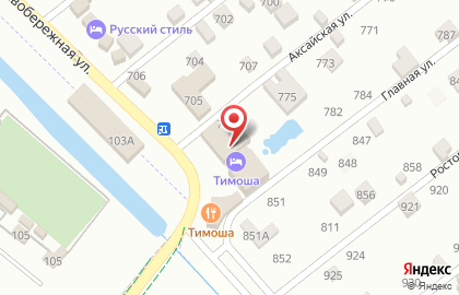 Супермаркет Тимоша на Левобережной улице на карте