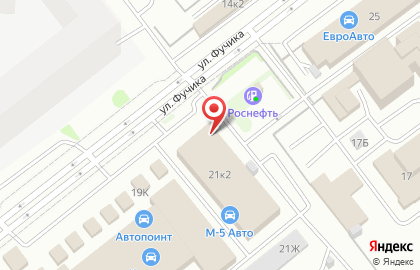 Автомагазин Chinaspare на улице Фучика на карте