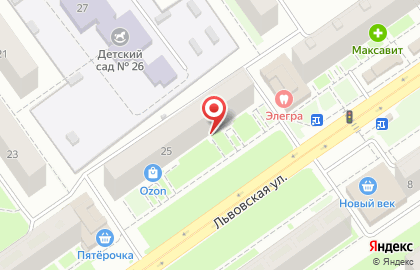 Ателье Nova в Автозаводском районе на карте