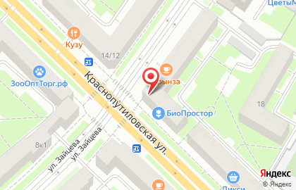 Типография СПб на Краснопутиловской улице на карте