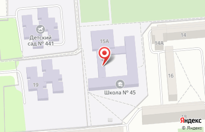 Средняя общеобразовательная школа №45 на площади Карла Маркса на карте