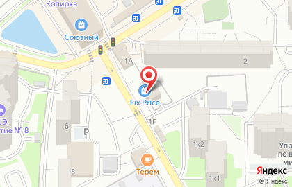 Магазин продуктов в Москве на карте