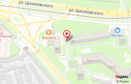 Покупайка на улице Циолковского на карте