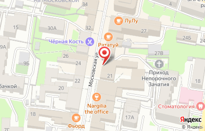 Центр коррекции зрения МегаОптика на Московской улице на карте