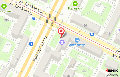 Банкомат СберБанк на проспекте Стачек, 26 на карте