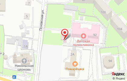 Станция скорой медицинской помощи на Псковской улице на карте