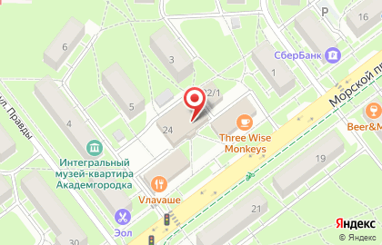 Банкомат Левобережный в Новосибирске на карте