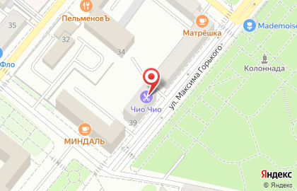 Японская парикмахерская Чио Чио на улице Максима Горького на карте