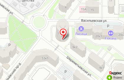 Супермаркет Вита-Маркет на Васильевской улице на карте