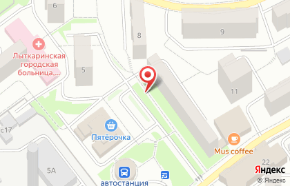 Министерство Финансов мо Финансовое Управление г. Лыткарино на карте