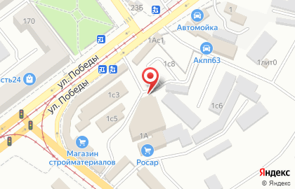 Фабрика дверей АРК-Самара на улице Елизарова на карте