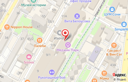Магазин женской одежды Victoria style на Навагинской улице на карте