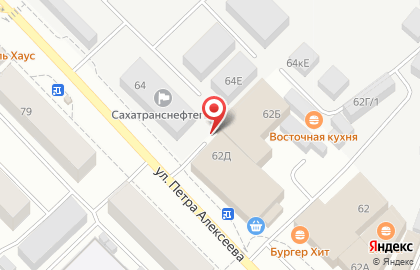 Супермаркет Токко на улице Петра Алексеева на карте