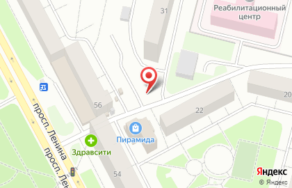 Киоск овощей и фруктов на проспекте Ленина на карте