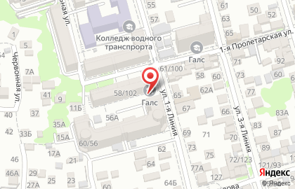 Учебно-тренажерный центр Галс в Ростове-на-Дону на карте