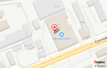 Фабрика окон на Сосновой улице на карте