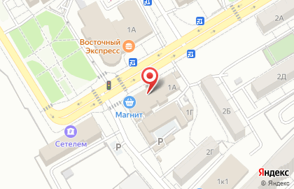Супермаркет Магнит в Заводском районе на карте