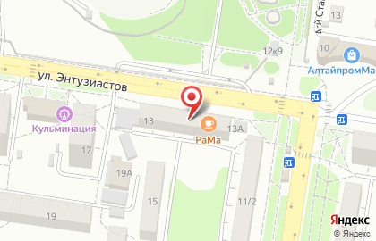 Служба заказа товаров аптечного ассортимента Аптека.ру на улице Энтузиастов на карте