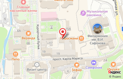 Гостиница Россия братьев Зипаловых на карте