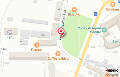 Продуктовый магазин Анюта на Калининградской улице на карте