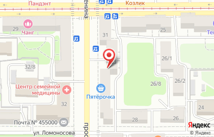 Страховая медицинская компания Согаз-Мед на проспекте Ленина на карте