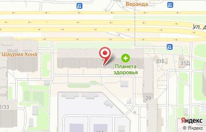 Аптека Планета Здоровья на улице Академика Сахарова, 31 на карте