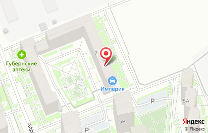 Гастроном на Апрельской улице на карте