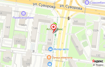 Текстильный центр в Ленинском районе на карте