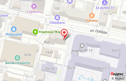 Туристическое агентство TUI на улице Победы на карте