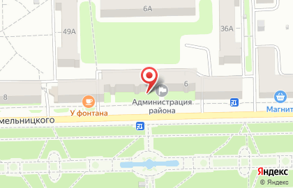 Банкомат СМП Банк на улице Богдана Хмельницкого на карте