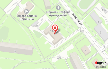 Центр социального обслуживания Царицынский на улице Веселая на карте