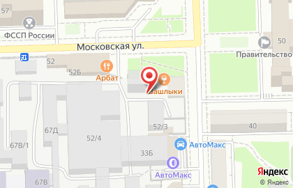 Служба заказа пассажирского легкового транспорта Комфорт на Московской улице на карте