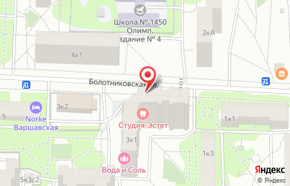 Кириллица на Болотниковской улице на карте