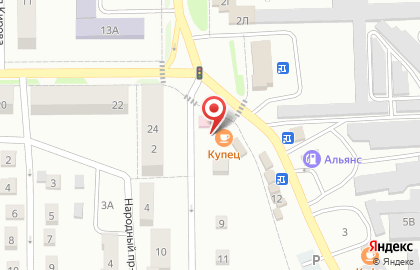 Купец на Народной улице на карте