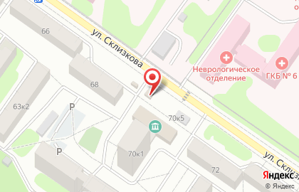 Продуктовый магазин в Твери на карте