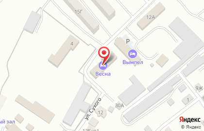 Гостиница Весна в Ахтубинске на карте