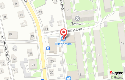 Супермаркет Пятёрочка в Пскове на карте