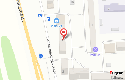 Гипермаркет Магнит на улице Машиностроителей на карте